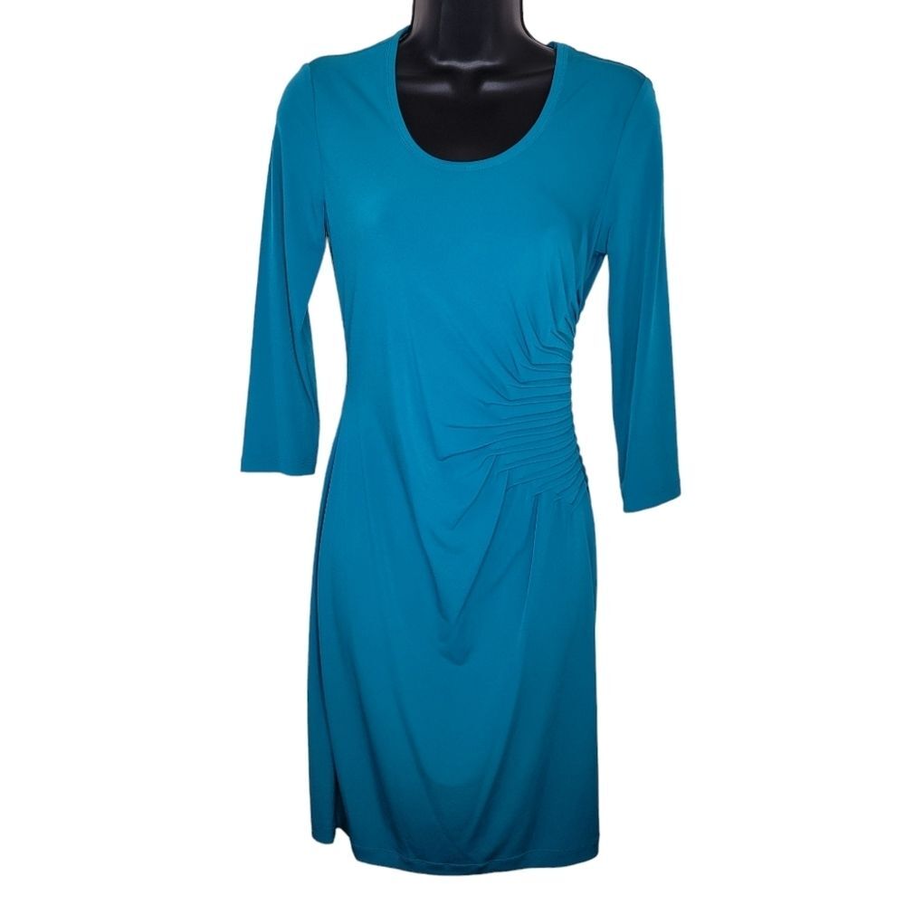 Calvin Klein Stretch Jersey Dress W/ side ruching Size 2